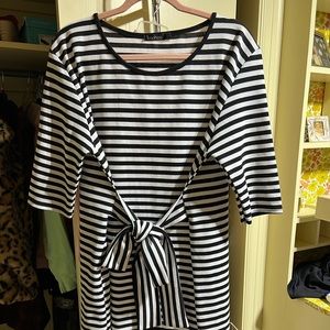 Boohoo Tie Front Dress